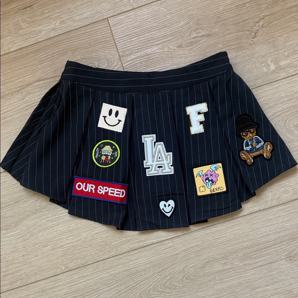 Finesse Teagan Patch Mini Skirt